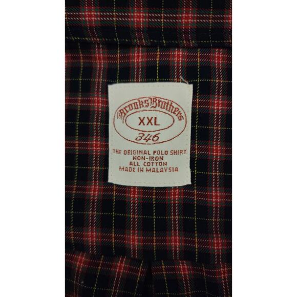 Brooks Brothers 346 Long Sleeve Button-down Dress Shirt Size 2XL Plaid - Picture 3 of 5